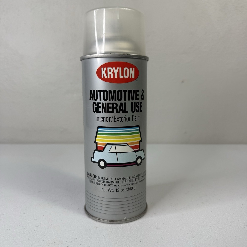 Vintage 70s 80s Krylon Spray Paint USA Automotive Car Clear Graffiti Bicycle